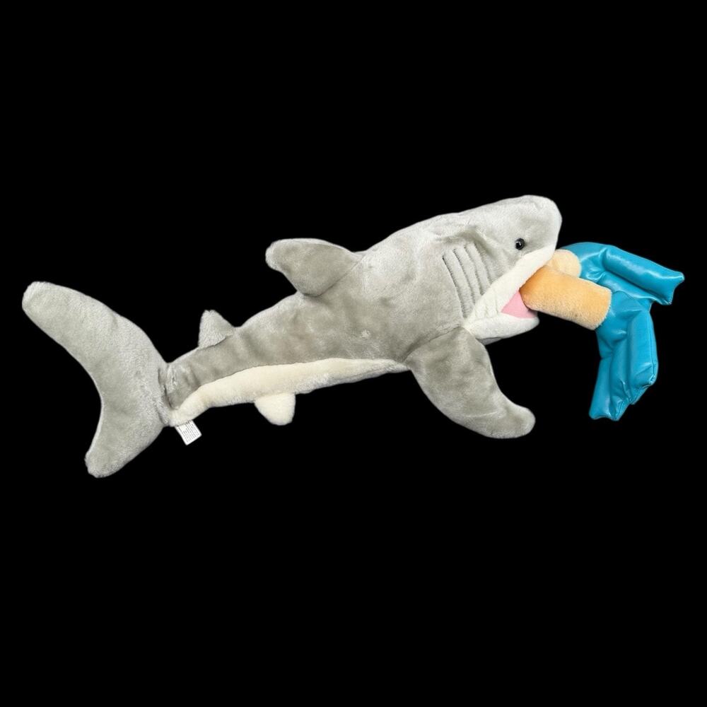 Good Stuff Shark Plush Stuffed Animal Diver Legs in Mouth 22” Funny Novelty Toy